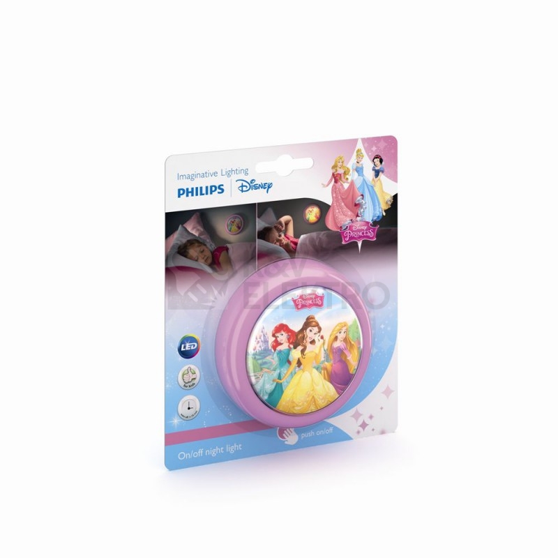 Obrázek produktu  Dětské noční LED svítidlo 2xAAA Philips Disney Princess 71924/28/16 1