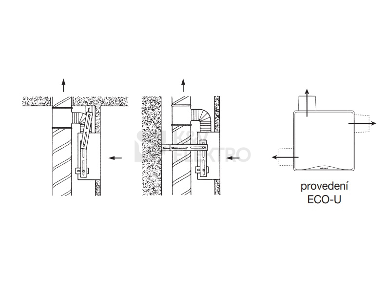 Obrázek produktu  Radiální ventilátor do WC Wernig SILENT ECO U 100 H 4